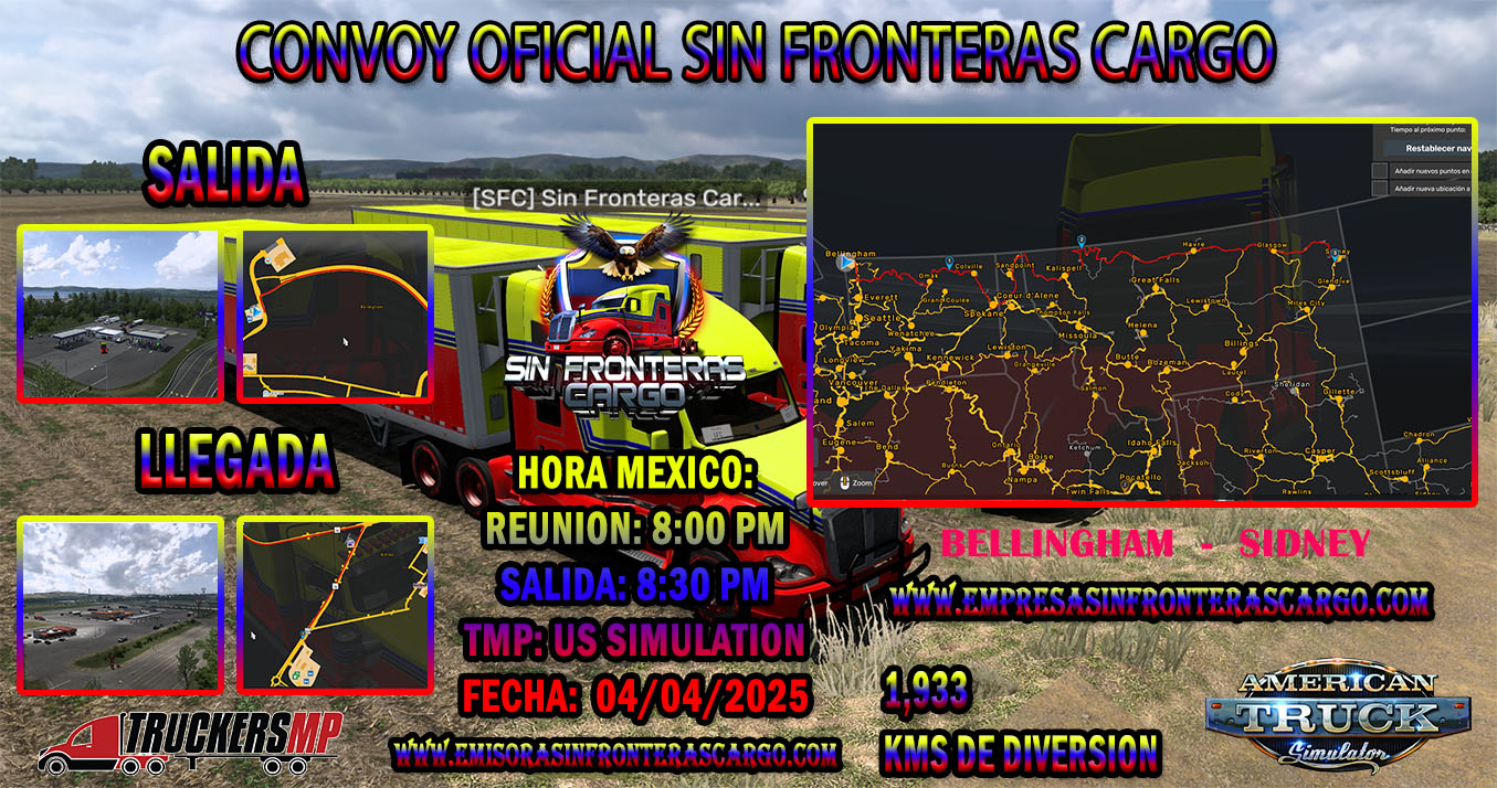 🚛⋙𝐆𝐑𝐀𝐍 𝐂𝐎𝐍𝐕𝐎𝐘 𝐎𝐅𝐈𝐂𝐈𝐀𝐋 𝐃𝐄 𝐒𝐈𝐍 𝐅𝐑𝐎𝐍𝐓𝐄𝐑𝐀𝐒 𝐂𝐀𝐑𝐆𝐎⋘🚛 